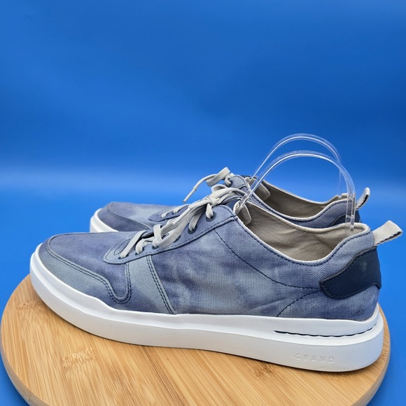 Cole Haan GrandPro Rally Canvas Court Trainers  Blue/Optic White  Men's 10W EUC‎ - Picture 2 of 9
